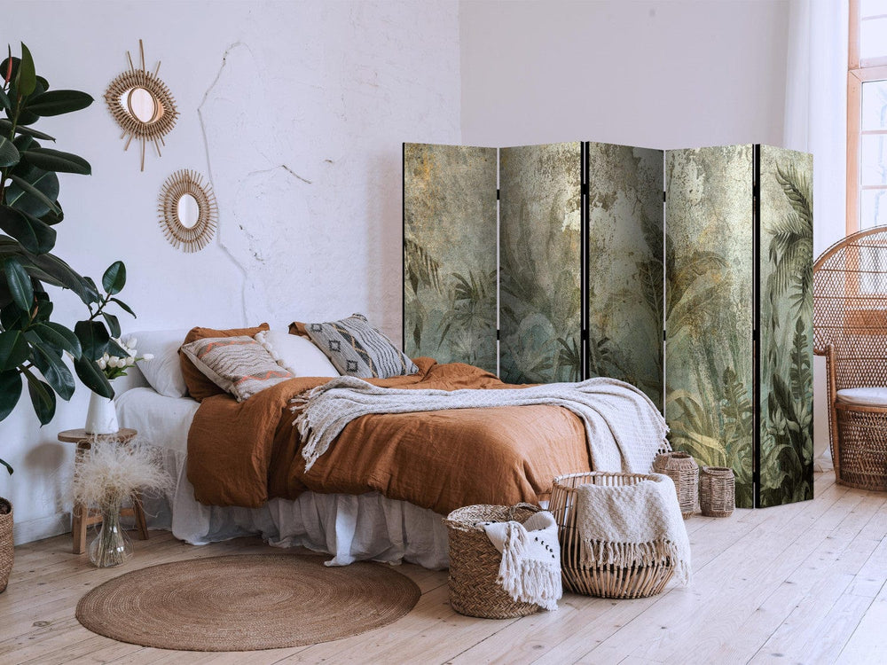 Aizslietnis - Eksotiskais tropu mežs dabiski zaļās krāsās, 225x172 cm ART