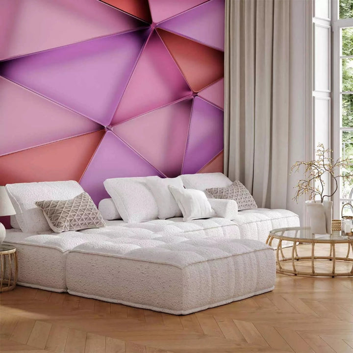 Fototapetes 3D - Mūsdienīga kompozīcija violetos toņos, 135538 Tapetenshop.lv