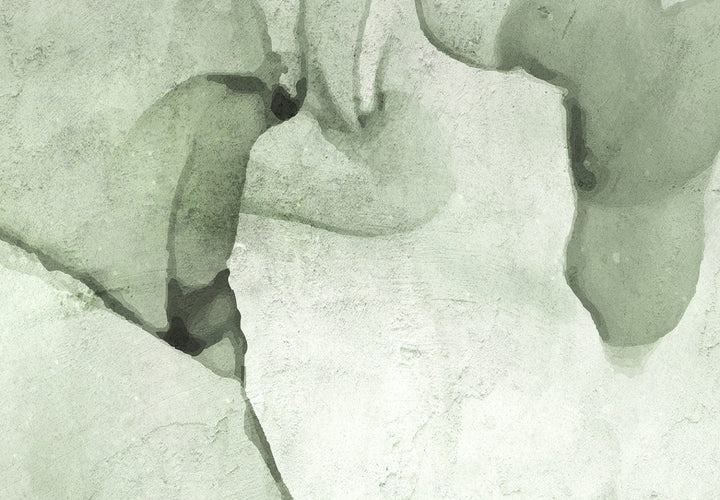 Zaļas fototapetes - Mūsdienīga abstrakcija imitē marmoru - 138240 G-ART