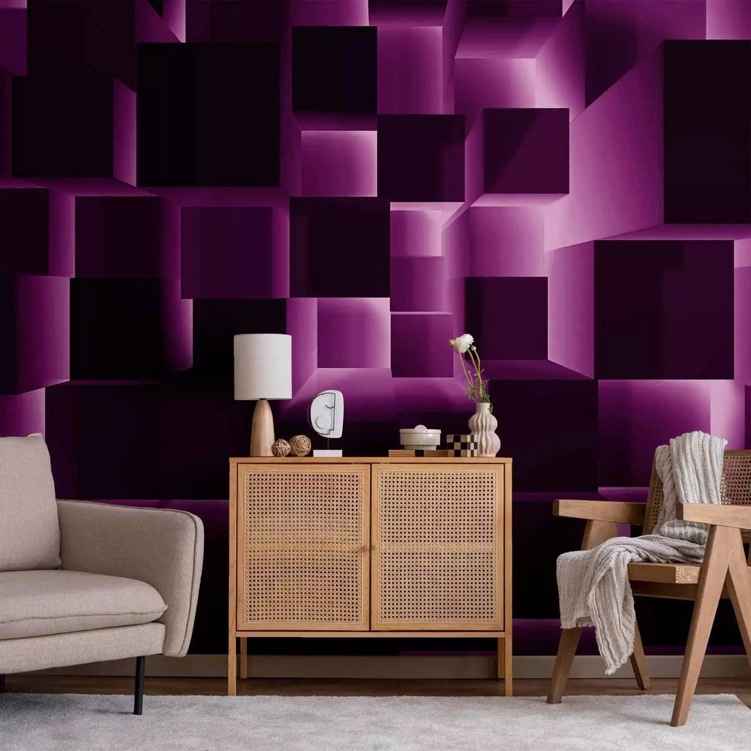 Fototapetes ar 3D optisku ilūziju - Violeta uzvara, 91372 Tapetenshop.lv