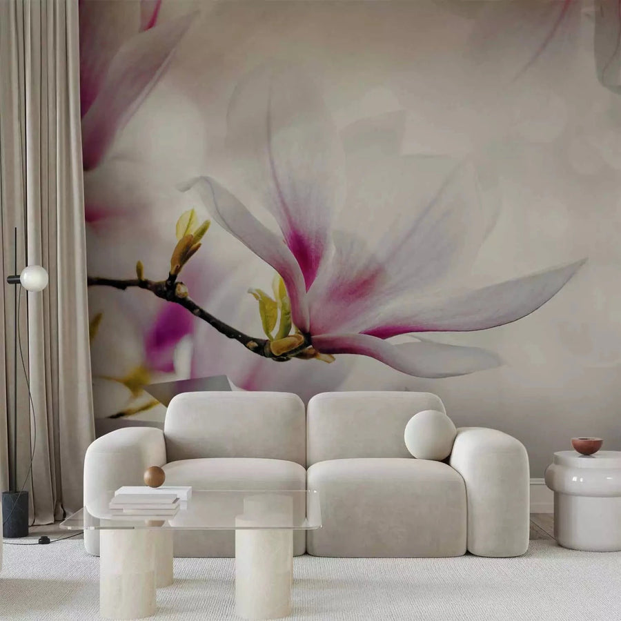 Fototapetes - Smalkās magnolijas (trešais variants), guļamistabai G-ART