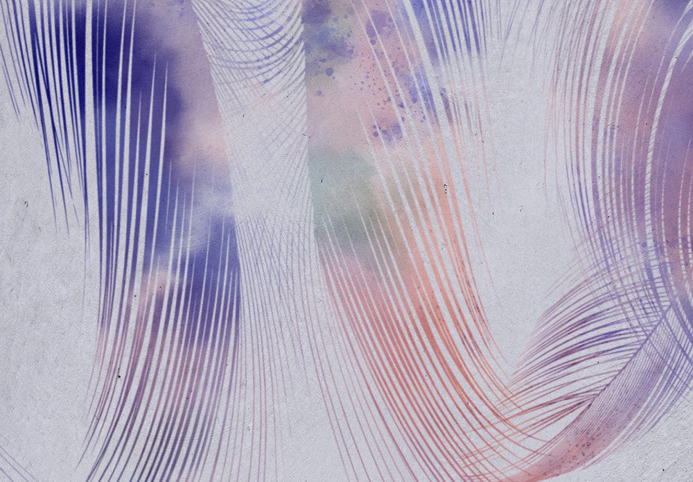 Fototapetes viesistabai - Violetās spalvas - 138407 G-ART