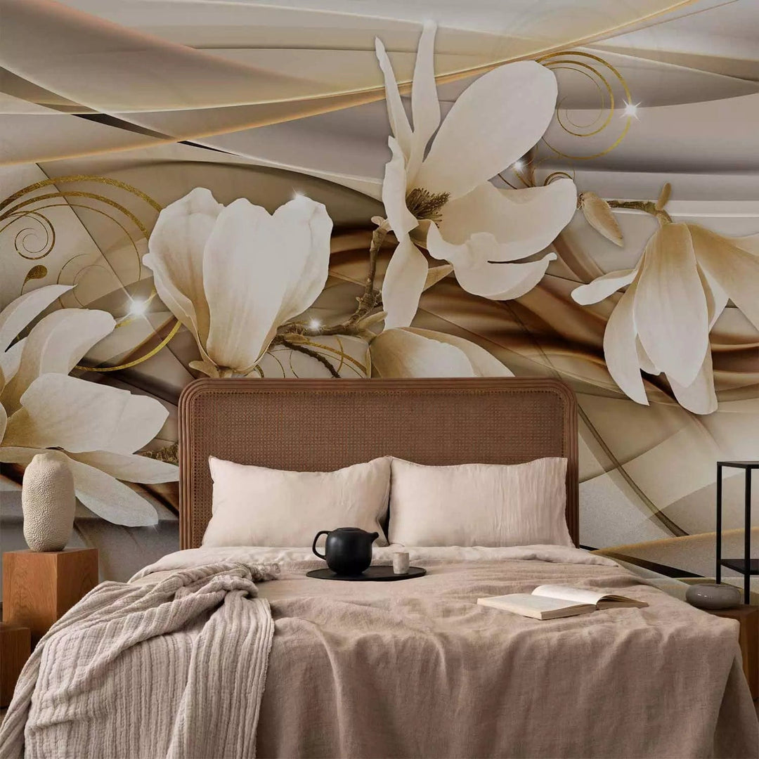 Fototapetes ar magnolijam abstrakcijas rakstiem, 64109 G-ART