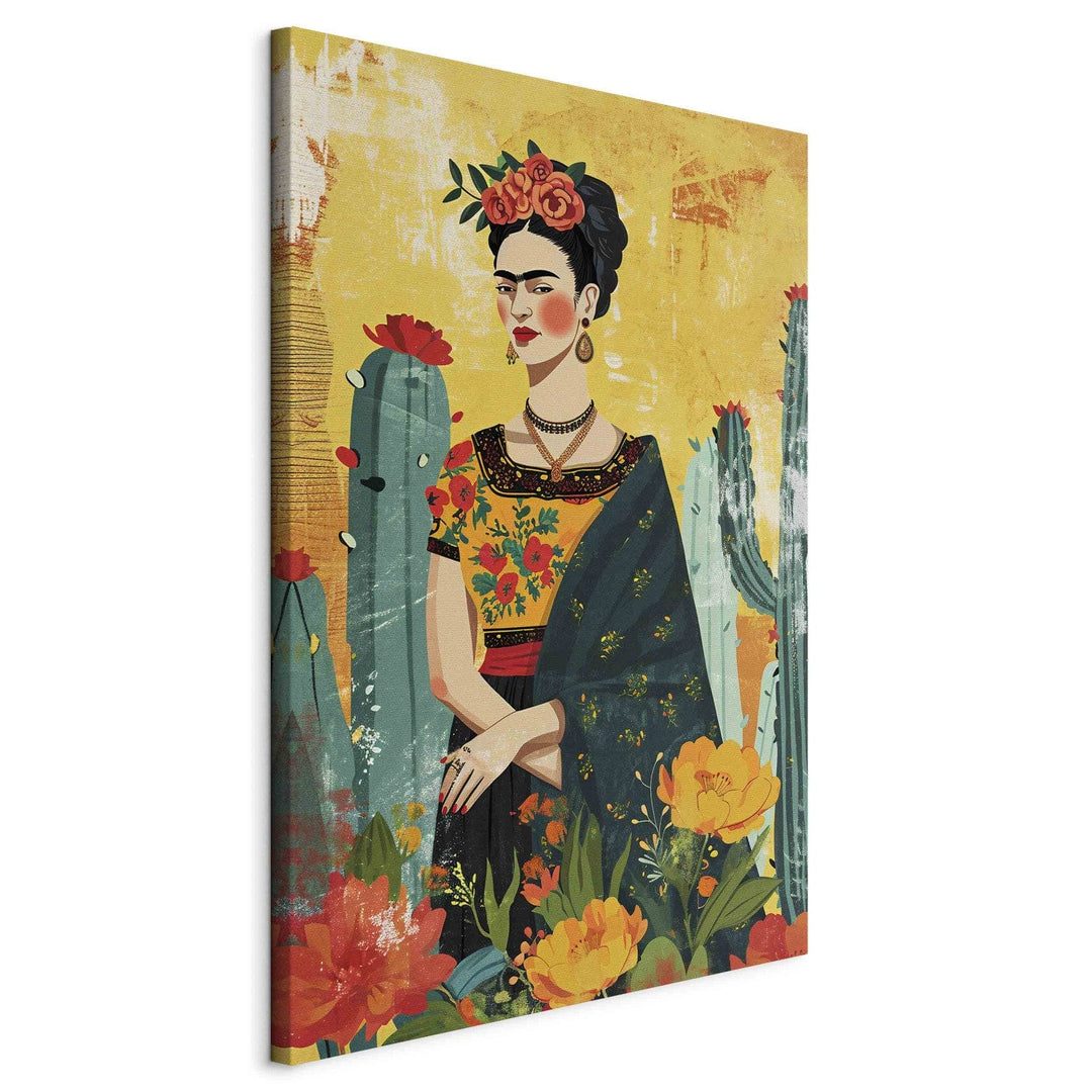 Frida Kalo - mākslinieciskais attēlojums ar kaktusiem, 152216, lielformāta G-ART