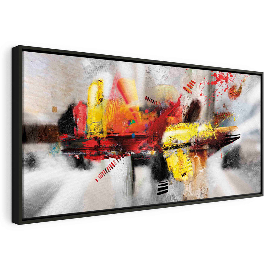 Glezna melnā koka rāmī - Trāpījums, 100x50 cm G ART