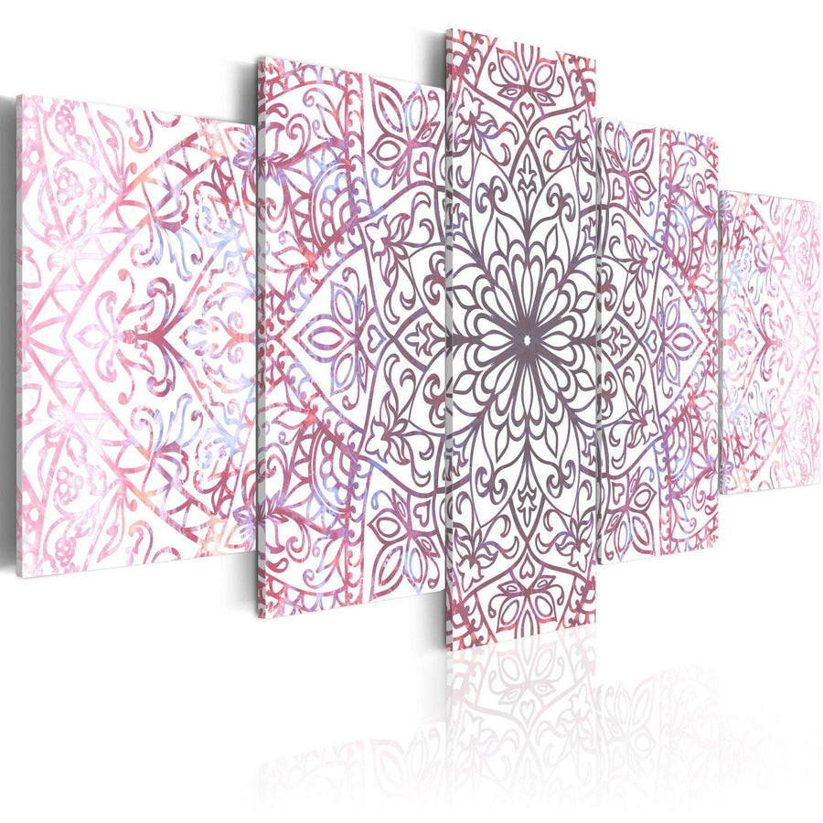 Glezna ar mandalas rakstu rozā toņos, 94194 G-ART