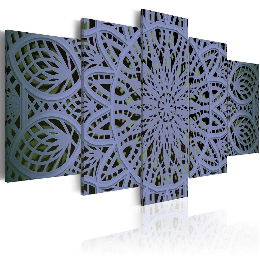 Glezna ar mandalas rakstu zilā krāsā, 94930 G-ART