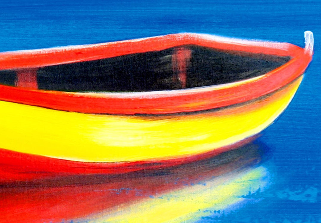 Glezna ar zīmētu laivu - Dziļuma klusums (x1) - 49560 G-ART.