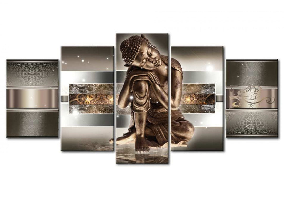 Glezna - Guļošais Buda brūnos toņos (x5), 55481 G-ART