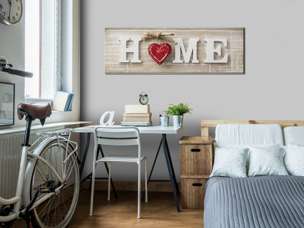 Glezna ar Home uzrakstu - Sarkana sirsniņa, (x5), 94844 G-ART.