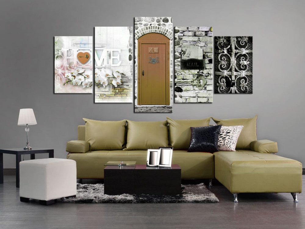 Glezna mājīgam interjeram - HOME - Mīlestības māja, (x5), 92629 G-ART
