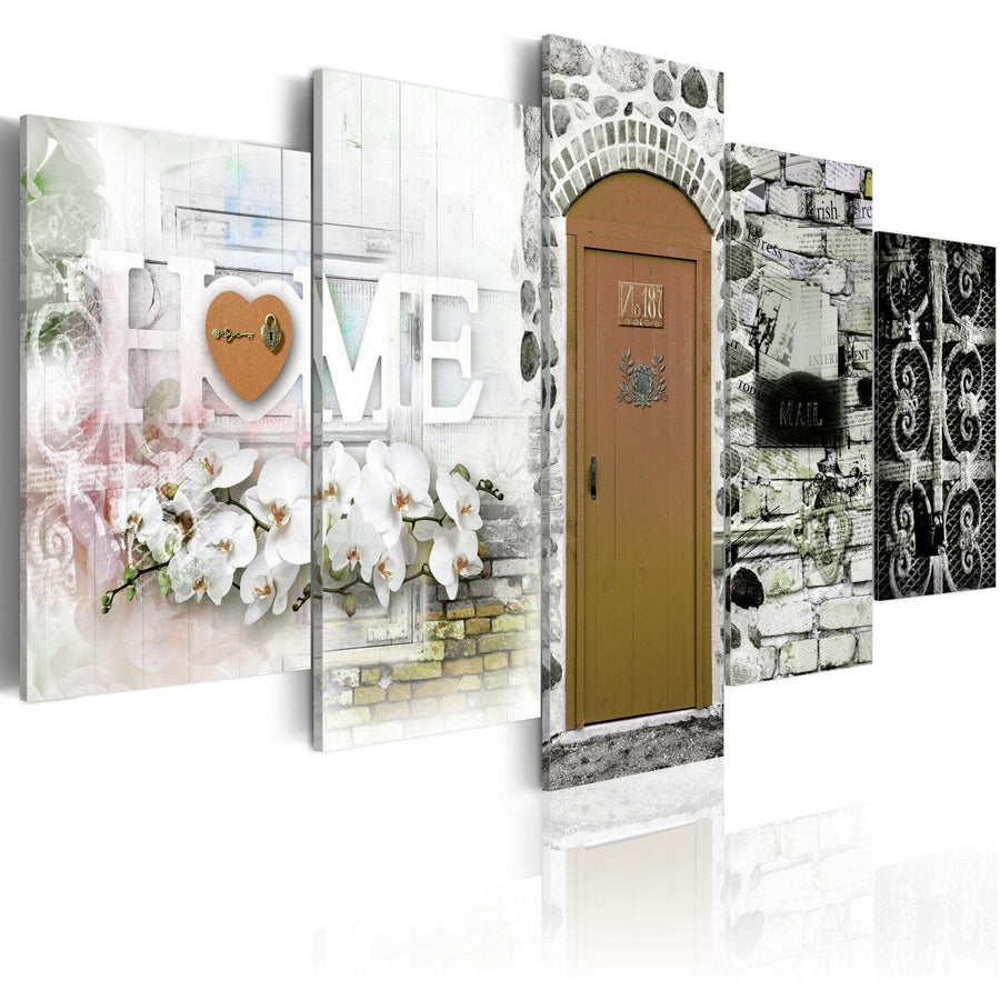 Glezna mājīgam interjeram - HOME - Mīlestības māja, (x5), 92629 G-ART