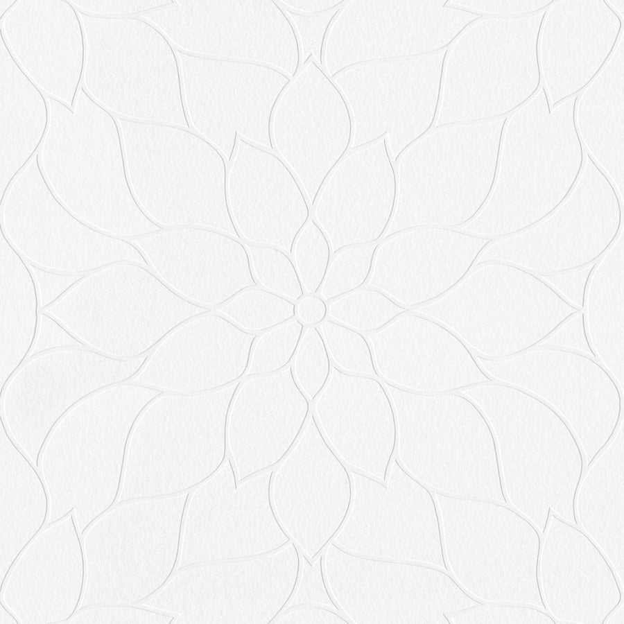 Krāsojamas tapetes ar stilizētu ziedu rakstu 950819 (1.06x25m) AS Creation