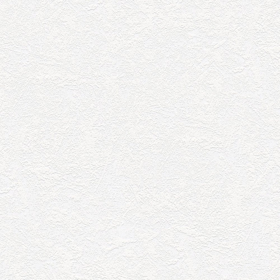 Krāsojamas tapetes tīri baltā krāsā ar ģipša struktūru, 248718 AS Creation