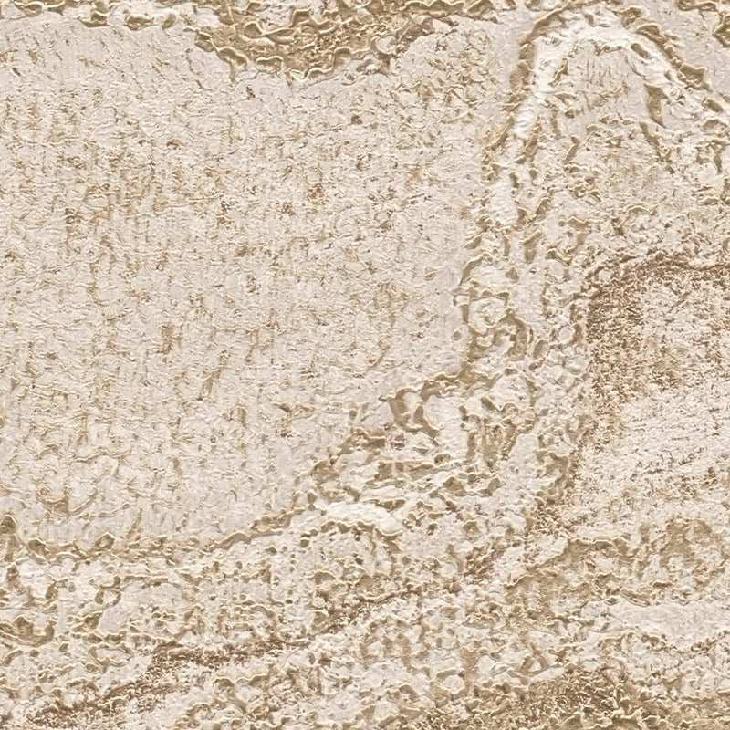 Marmora neaustas tapetes ar metālisku efektu - bēšā, zelta krāsā, 1406460 AS Creation