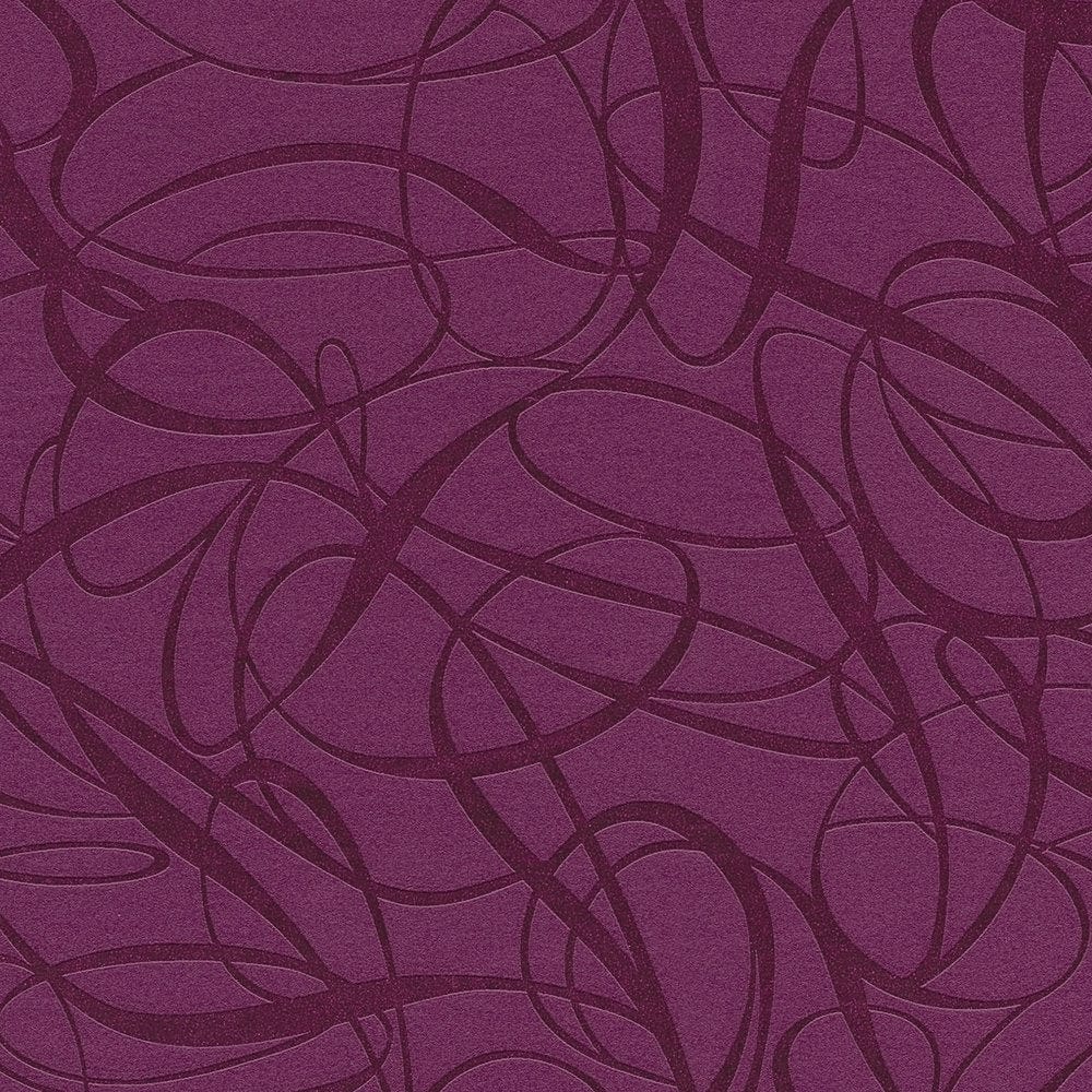 Grafiskas flizelīna tapetes AS Creation koši violetā krāsā AS Creation
