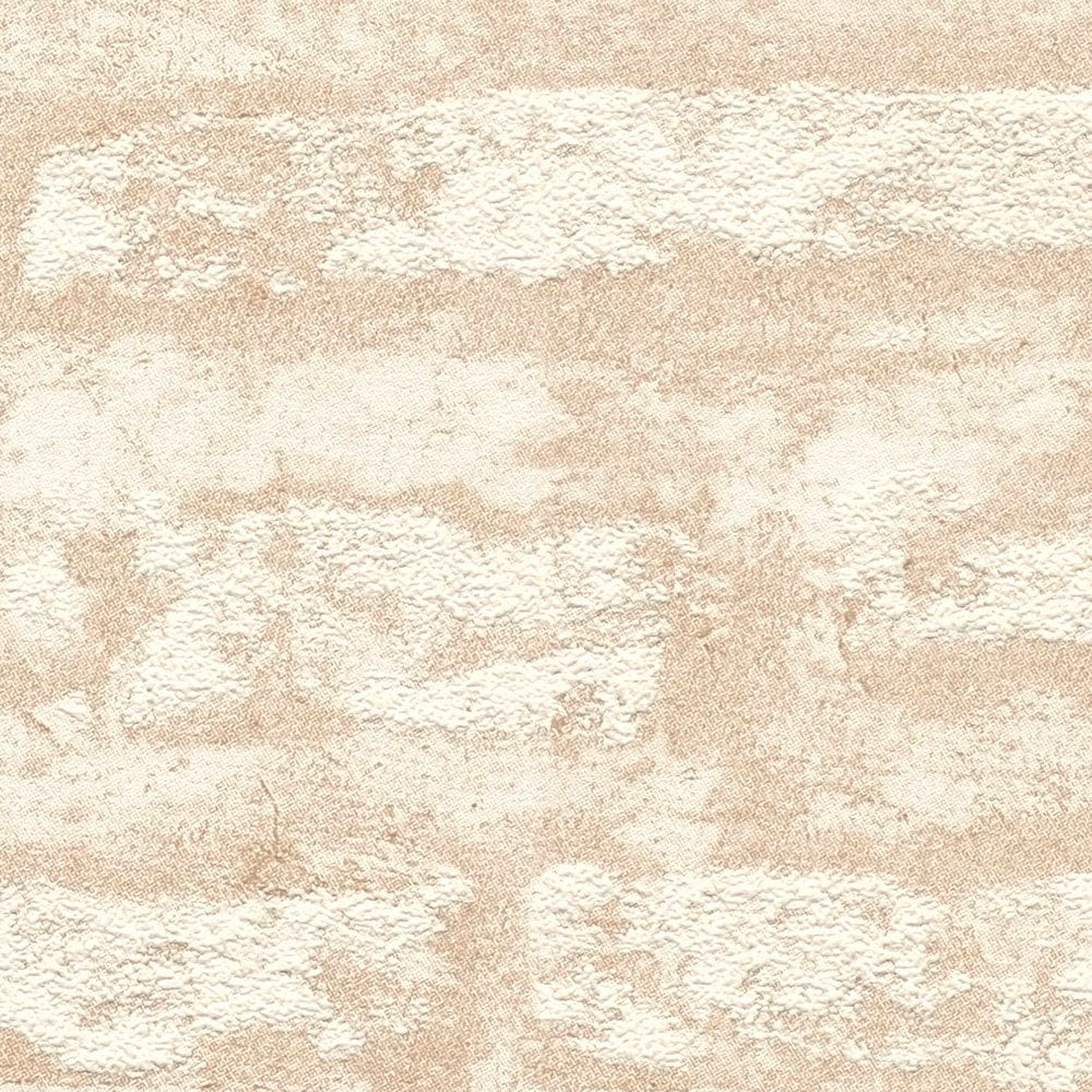 Tapetes ar abstraktu akmens rakstu bēšā krāsā, 390272 AS Creation