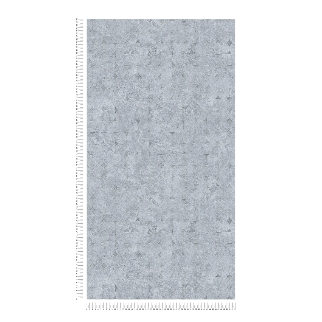 Tapetes ar ģeometriskām formām, nedaudz spīdīgas, pelēkas, 396561 AS Creation