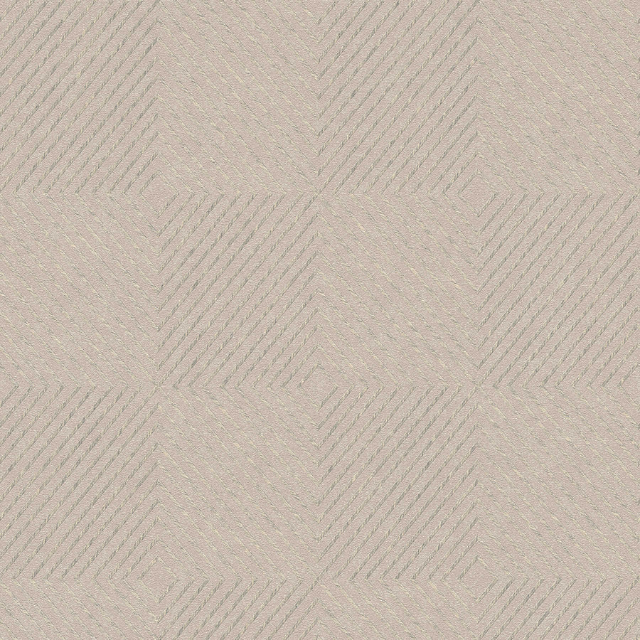 Tapetes ar grafisko dizainu, skandināvu stils - bēšā krāsā - 1321156 AS Creation