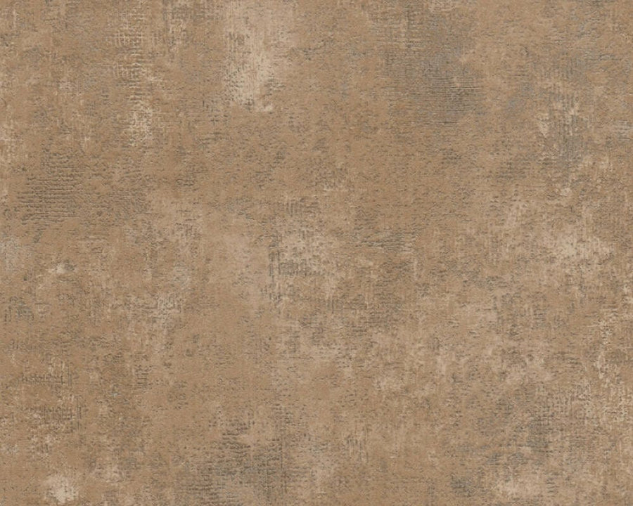 Vienkrāsainas tapetes AS Creation brūnā krāsā AS 388332 AS Creation