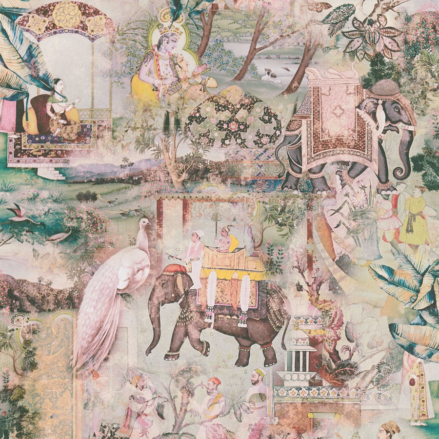 Tapetes Indijas stilā ar vintāžas rakstu - daudzkrāsainas - 1351444 AS Creation