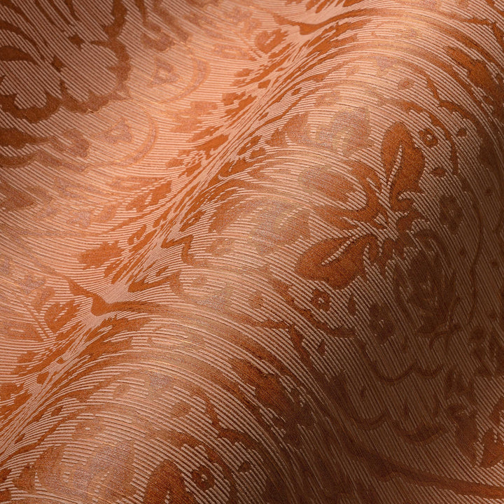 Tekstila tapetes ar klasisku rakstu AS Creation 96195-2 oranžā krāsā AS Creation