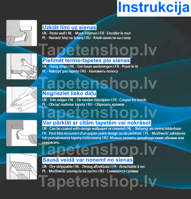 Termo tapetes sienas siltināšanai (0,53x10m) - Ražots Vācijā AS Creation
