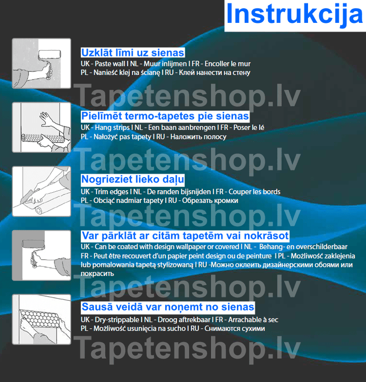 Termo tapetes sienas siltināšanai (0,53x10m) - Ražots Vācijā AS Creation