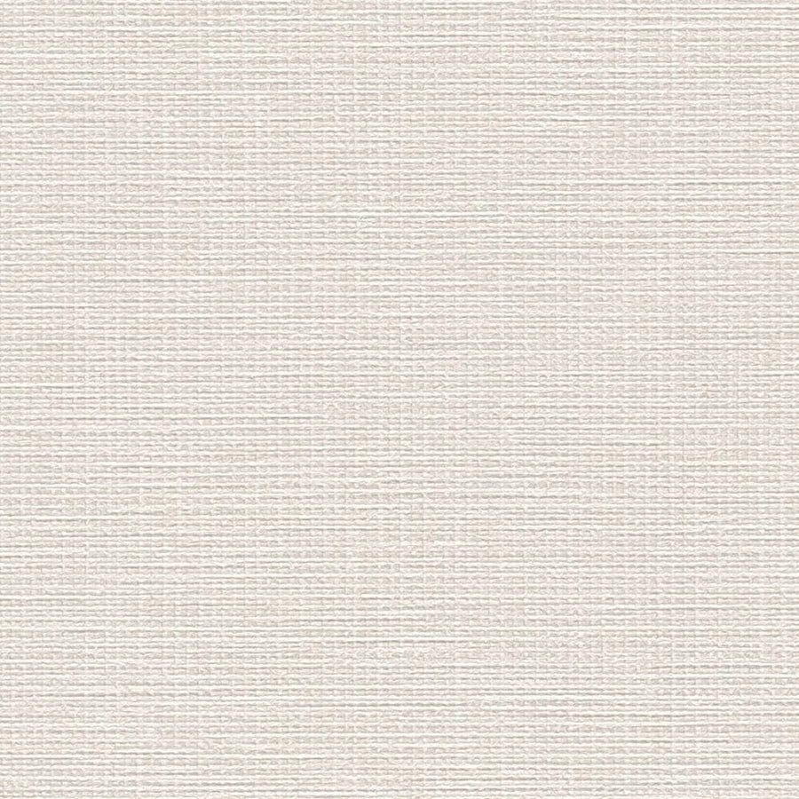Vienkrāsainas flizelīna tapetes ar lina tekstūru: krēmkrāsā, 389021 AS Creation