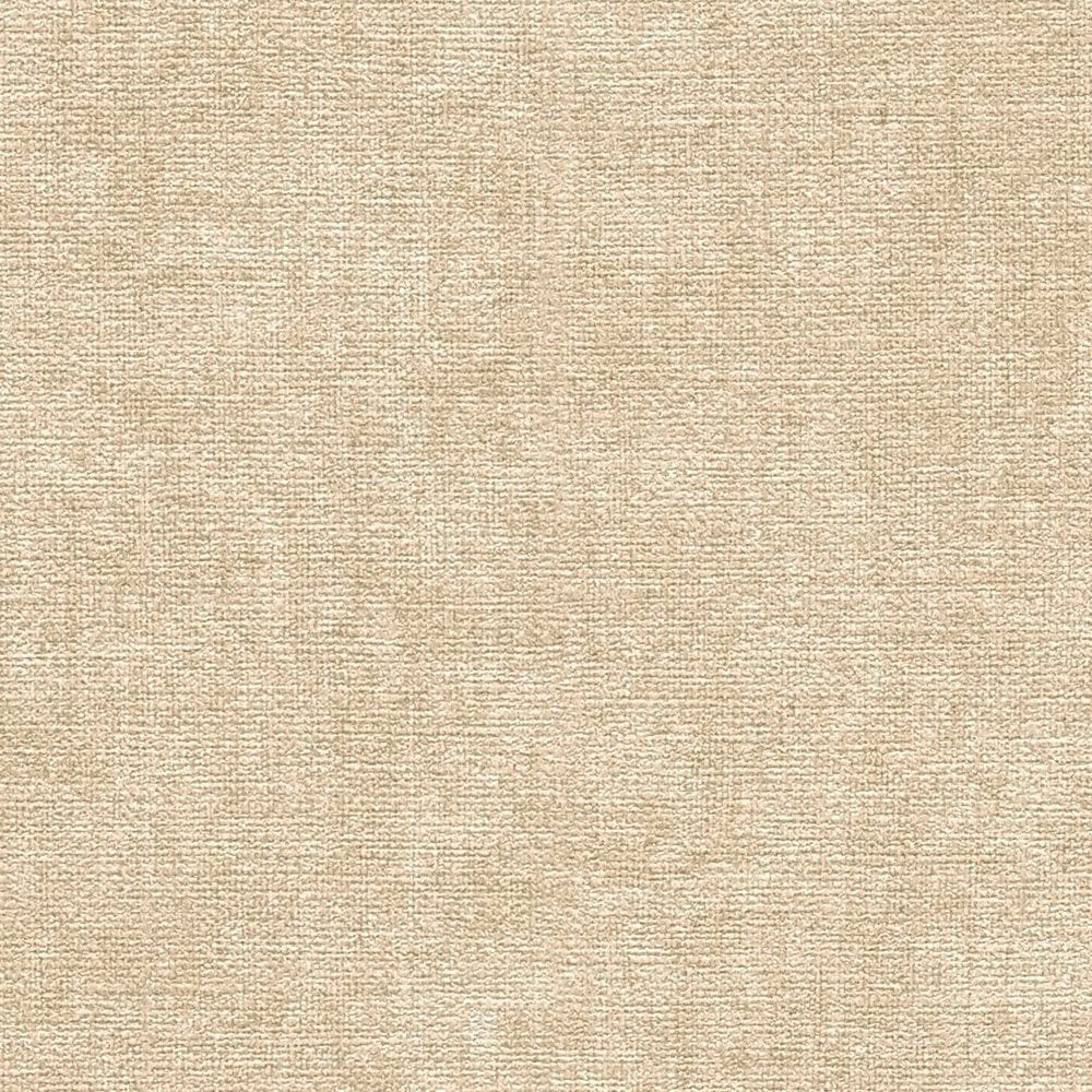 Vienkrāsainas istabai tapetes ar tekstila izskatu - bēšas, 395655 AS Creation