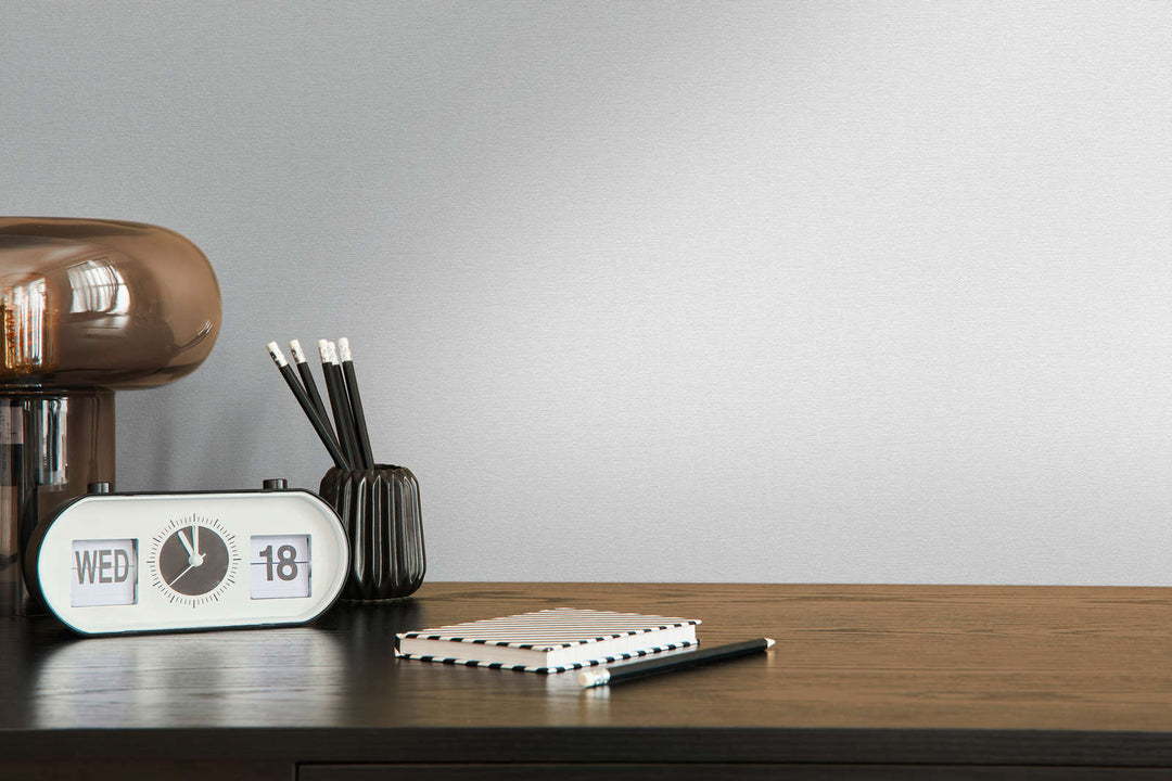 Vienkrāsainas tapetes ar matētu virsmu - baltā, 396551 AS Creation