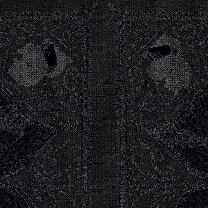 Dizaina tapetes Karl Lagerfeld ar rakstu melnā krāsā, 378453 AS Creation