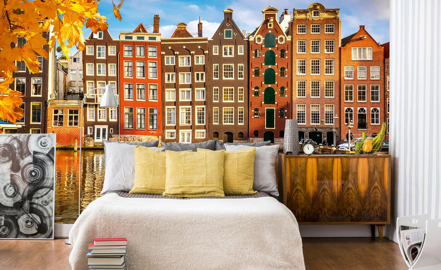 Fototapetes ar Amsterdamas arhitektūru D-ART
