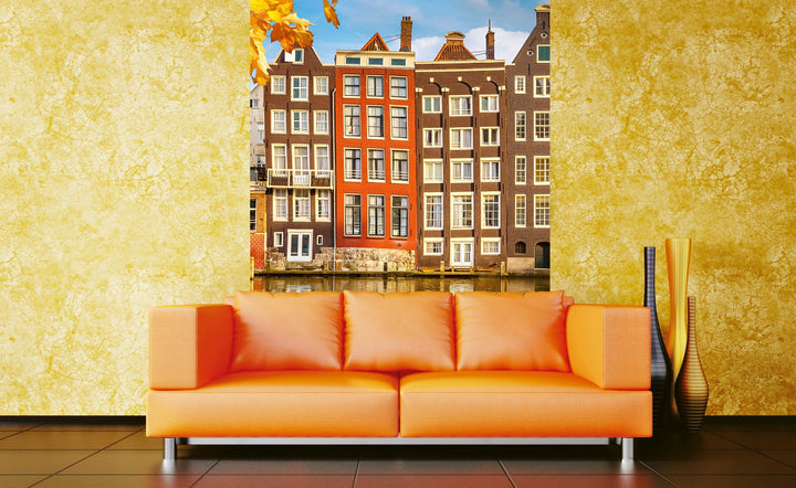 Fototapetes ar Amsterdamas arhitektūru D-ART