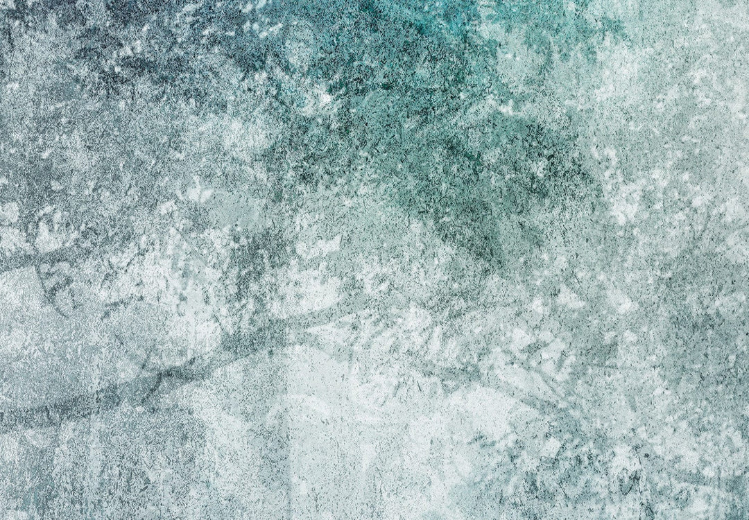 Fototapetes guļamistabai un viesistabai ar dabu zilgani zaļā krāsā G-ART
