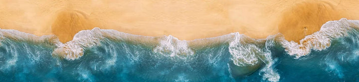 Pašlīmējošas fototapetes virtuvei - Zilais okeāns (260x60 cm) Art4home