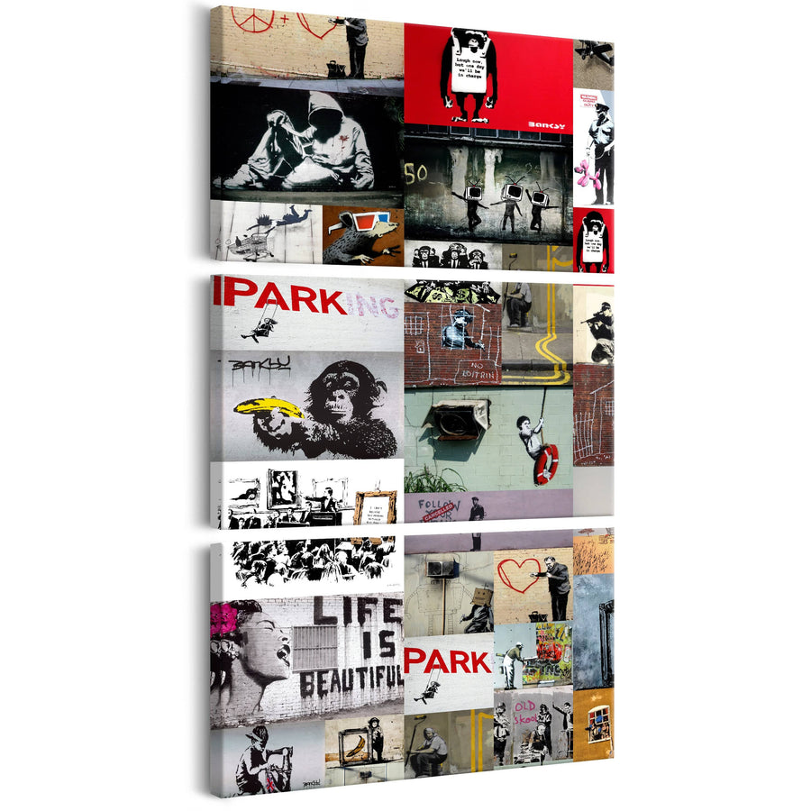 Glezna - Banksy: Meitene ar balonu G-ART.