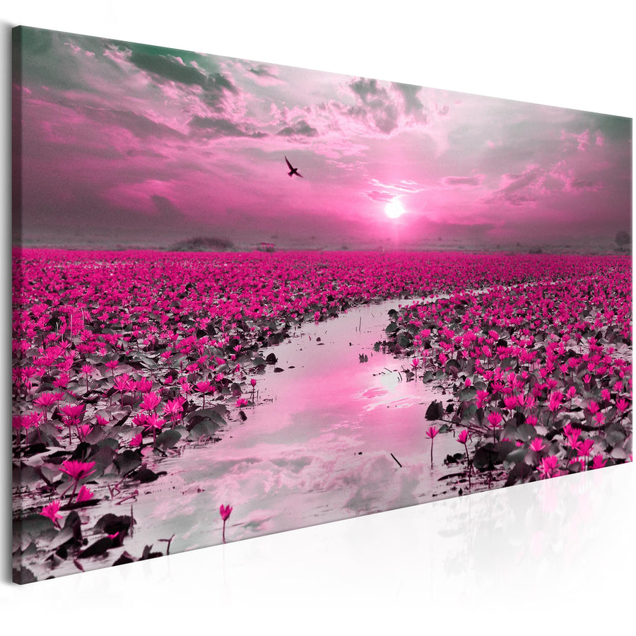 Glezna - Lilijas un saulriets (x 1) G-ART.