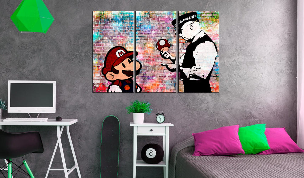 Glezna - Rainbow Brick (Banksy) (x 3) G-ART