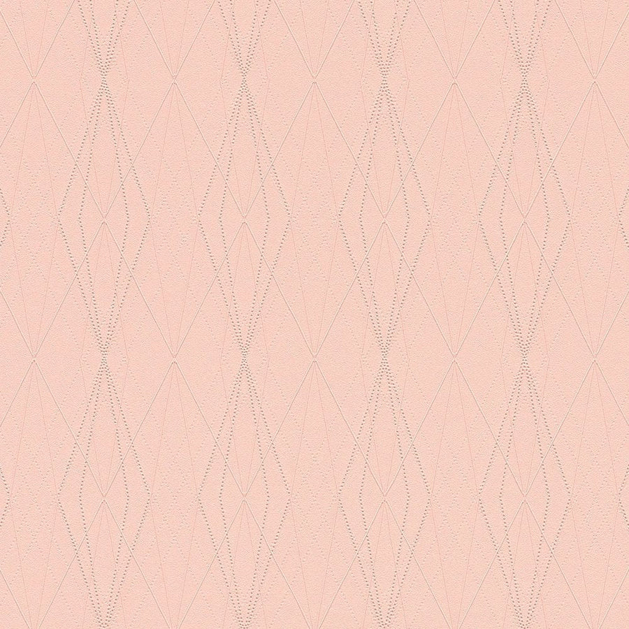 Rozā tapetes ar grafisku rakstu Emotion Graphic AS Creation 368795 AS Creation