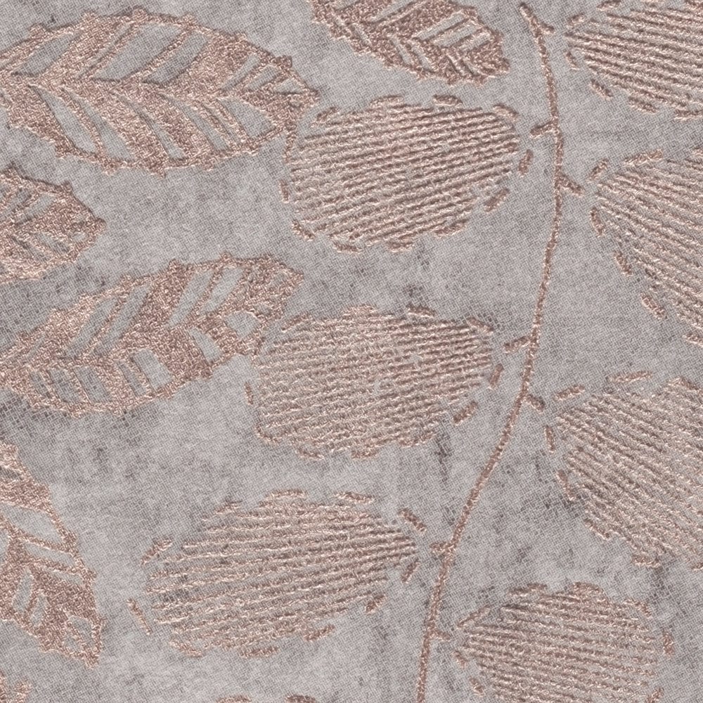 Skandi tapetes ar lapu rakstu pelēkos toņos, 388303 AS Creation