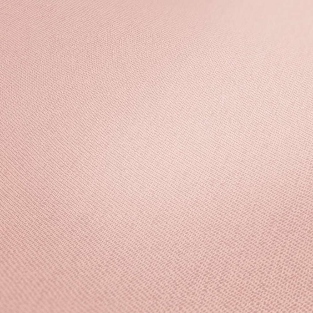 Tapetes maiga pasteļrozā tonī ar lina tekstūru AS 377487 AS Creation