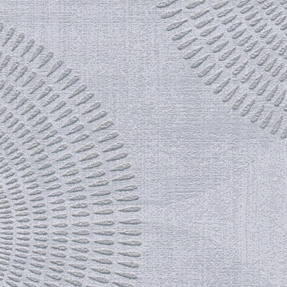 Lētas tapetes ar apļiem pelēkā krāsā, AS Creation 378321 Tapetenshop.lv