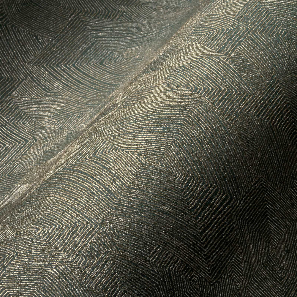 Tapetes ar ģeometrisku rakstu brūnā krāsā un zeltā krāsā - 1363647 AS Creation