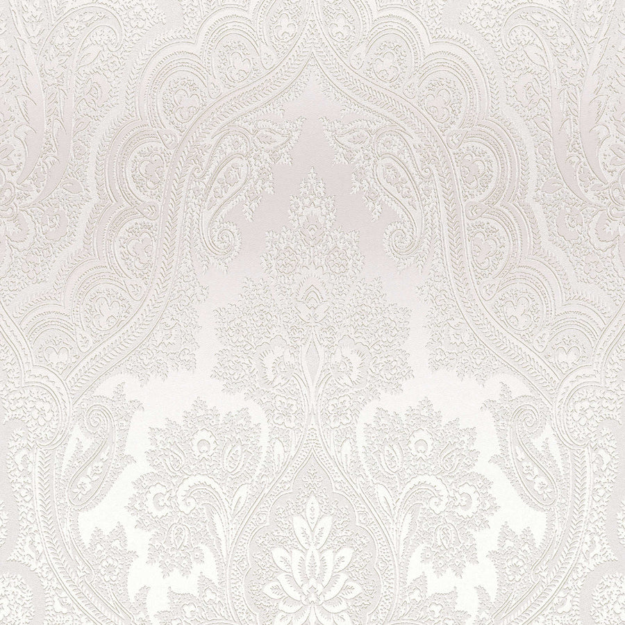 Tapetes ar ornamentu boho stilā rozā krāsā gaišos toņos - 1364014 AS Creation