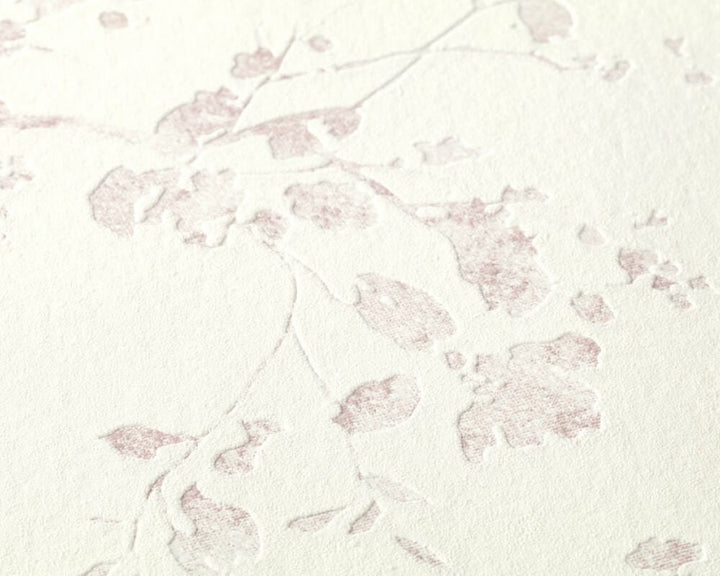 Ziedu tapetes lauku stilā - violeta, krēmkrāsaina as 368961 AS Creation