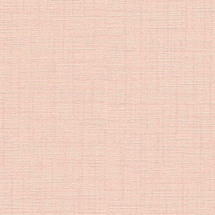 Vienkrāsainas tapetes ar lina struktūru rozā krāsā - 1364065 AS Creation