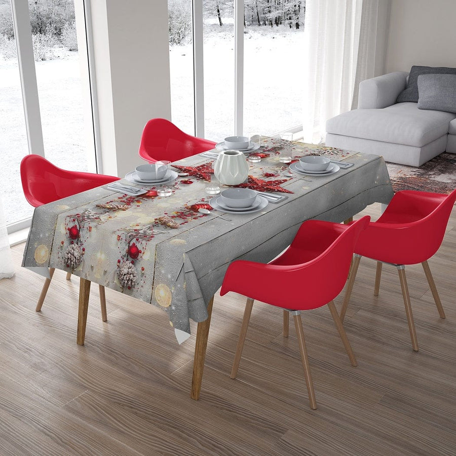 Ziemassvētku galdauts ar rotājumiem Digital Textile