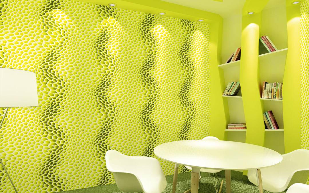 Harmony in Motion by Mac Stopa – 3D “zvīņu” sienas