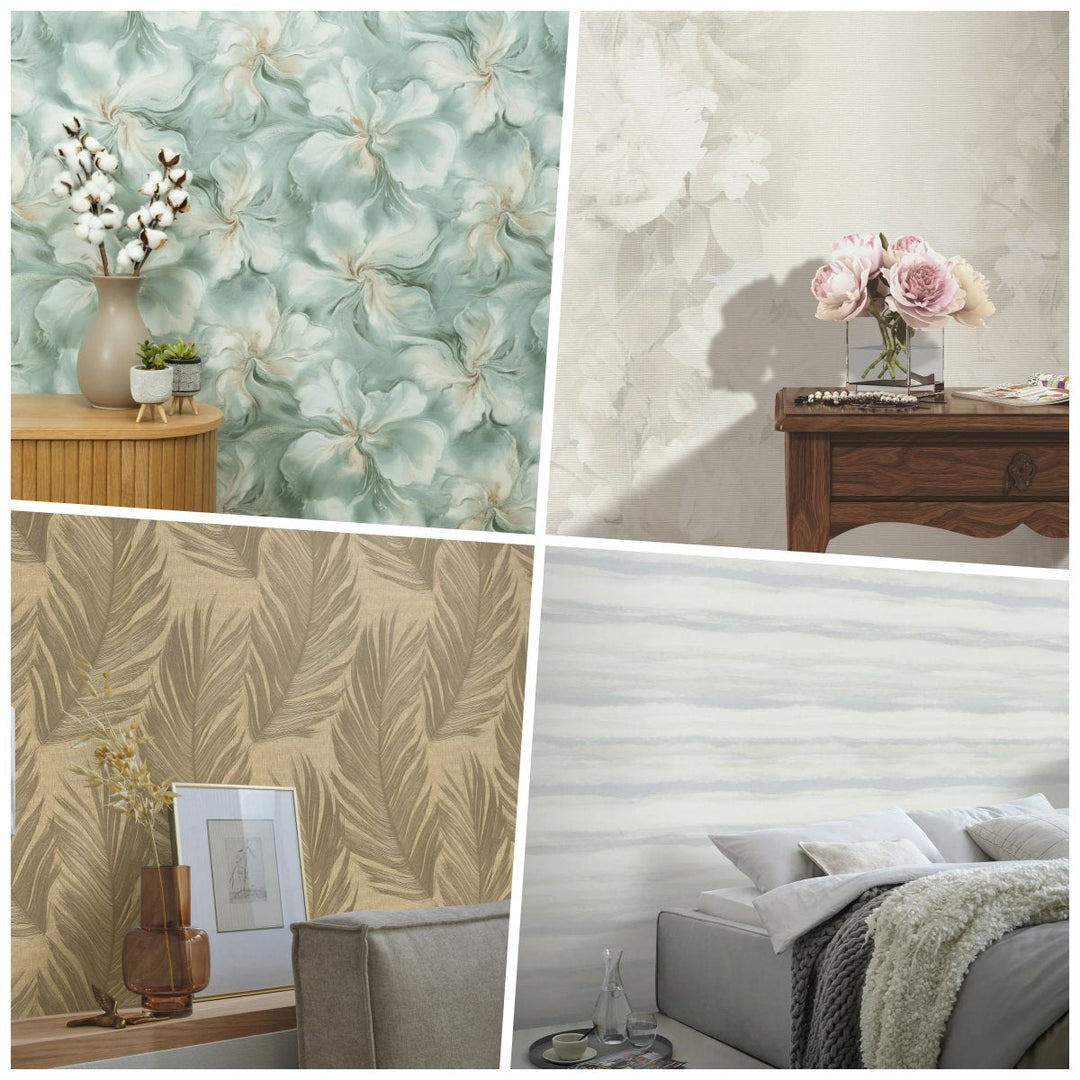 Tapetes ERISMANN ar dabiskiem akcentiem - viesistabai un romantiskai guļamistabai